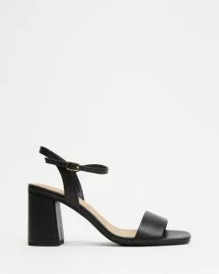 SPURR Annie Heels Black Smooth