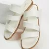 SPURR Rosa Comfort Slides White Smooth