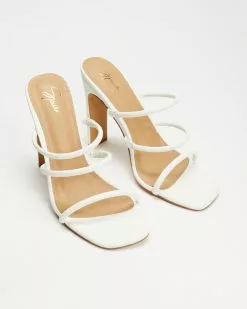 SPURR Kenny Heels White Smooth