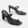 SPURR Faker Heels Black Smooth