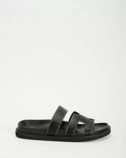 SPURR Jezza Slides Black Smooth -Sandals Sales Shop http3A2F2Fstatic.theiconic.com .au2Fp2Fspurr 7261 9919621 4