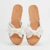 SPURR Teale Slides Cream Canvas