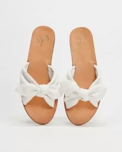 SPURR Teale Slides Cream Canvas