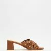 SPURR Razz Heels Tan Woven
