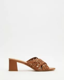 SPURR Razz Heels Tan Woven