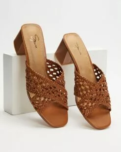 SPURR Razz Heels Tan Woven -Sandals Sales Shop http3A2F2Fstatic.theiconic.com .au2Fp2Fspurr 8039 3969721 3