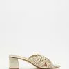 SPURR Razz Heels Gold Woven