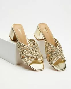 SPURR Razz Heels Gold Woven -Sandals Sales Shop http3A2F2Fstatic.theiconic.com .au2Fp2Fspurr 8083 5969721 3