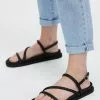 SPURR Jericho Sandals Black Smooth