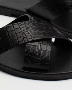 SPURR Texa Sandals Black Croc -Sandals Sales Shop http3A2F2Fstatic.theiconic.com .au2Fp2Fspurr 8831 8285631 4