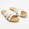 SPURR Allegra Comfort Sandals White Smooth