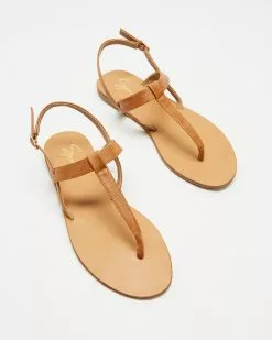 SPURR Taj Sandals Tan Smooth