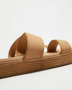 SPURR Riley Comfort Flatforms Tan Nubuck -Sandals Sales Shop http3A2F2Fstatic.theiconic.com .au2Fp2Fspurr 9865 8580031 3