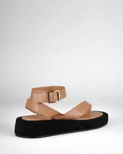 St Sana Zelda Flatforms Tan -Sandals Sales Shop http3A2F2Fstatic.theiconic.com .au2Fp2Fst sana 0145 0643141 2