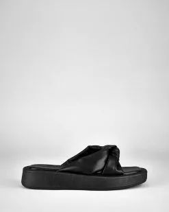 St Sana Rowey Flatforms Black