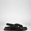 St Sana Tatum Footbed Black
