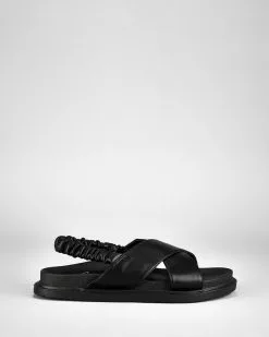 St Sana Tatum Footbed Black