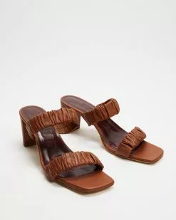Staud Frankie Ruched Sandals Tan -Sandals Sales Shop http3A2F2Fstatic.theiconic.com .au2Fp2Fstaud 0966 8794541 3