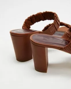 Staud Frankie Ruched Sandals Tan -Sandals Sales Shop http3A2F2Fstatic.theiconic.com .au2Fp2Fstaud 0966 8794541 4