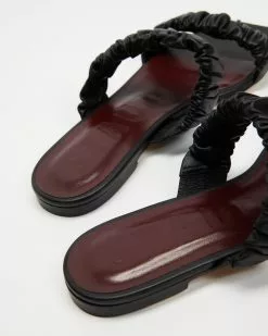 Staud Maya Ruched Sandals Black -Sandals Sales Shop http3A2F2Fstatic.theiconic.com .au2Fp2Fstaud 0993 0894541 4