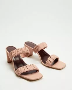 Staud Frankie Ruched Sandals Dark Blush -Sandals Sales Shop http3A2F2Fstatic.theiconic.com .au2Fp2Fstaud 1011 9794541 3