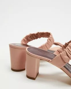Staud Frankie Ruched Sandals Dark Blush -Sandals Sales Shop http3A2F2Fstatic.theiconic.com .au2Fp2Fstaud 1012 9794541 4