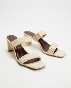 Staud Frankie Ruched Sandals Cream -Sandals Sales Shop http3A2F2Fstatic.theiconic.com .au2Fp2Fstaud 1024 7794541 3