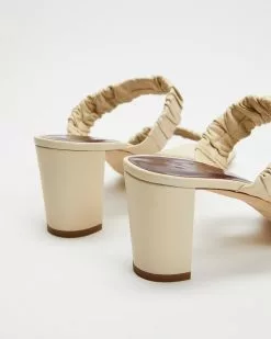Staud Frankie Ruched Sandals Cream -Sandals Sales Shop http3A2F2Fstatic.theiconic.com .au2Fp2Fstaud 1024 7794541 4