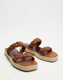 Staud Maya Espadrille Sandals Tan