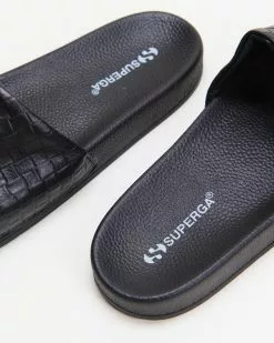 Superga 1908 Woven Leather Slides - Women's Black -Sandals Sales Shop http3A2F2Fstatic.theiconic.com .au2Fp2Fsuperga 7705 6936521 4