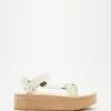 Teva Flatform Universal Up Leather - Women's White Swan