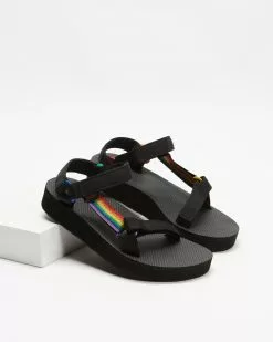 Teva Midform Universal Pride - Women's Black & Rainbow