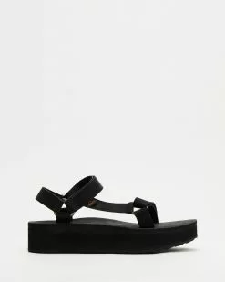 Teva Flatform Universal Up Leather - Women's Black