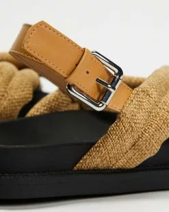 Therapy Aleesha Natural Linen -Sandals Sales Shop http3A2F2Fstatic.theiconic.com .au2Fp2Ftherapy 1708 3533131 4