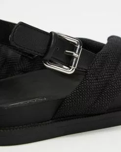 Therapy Aleesha Black Linen -Sandals Sales Shop http3A2F2Fstatic.theiconic.com .au2Fp2Ftherapy 1739 4533131 4