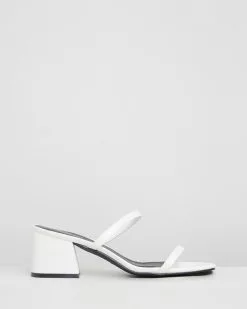 Therapy Goldie Block Heels White