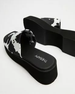 Therapy Naomi Black Cow -Sandals Sales Shop http3A2F2Fstatic.theiconic.com .au2Fp2Ftherapy 5629 8155931 4