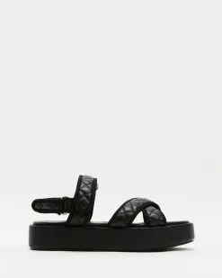 Therapy Alexis Black Quilted PU -Sandals Sales Shop http3A2F2Fstatic.theiconic.com .au2Fp2Ftherapy 6757 9533131 3