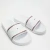 Tommy Hilfiger Essentials Pool Slides White