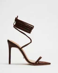 Tony Bianco Millie Choc Snake