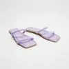 TOPSHOP Polly Leather Tubular Double Strap Sandals Lilac