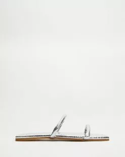 TOPSHOP Polly Leather Tubular Double Strap Sandals Silver -Sandals Sales Shop http3A2F2Fstatic.theiconic.com .au2Fp2Ftopshop 7541 2424631 2