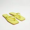 TOPSHOP Prim Tubular Padded Toe Post Sandals Yellow