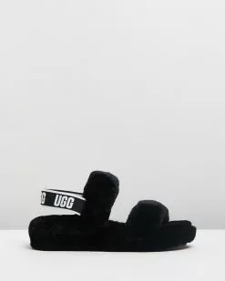 UGG Women's Oh Yeah Slippers Black