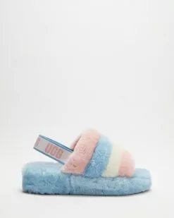 UGG Fluff Yeah Slides - Women's Pride Stripes