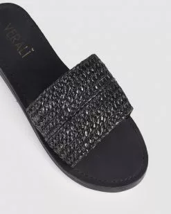Verali Talby II Black Weave -Sandals Sales Shop http3A2F2Fstatic.theiconic.com .au2Fp2Fverali 2375 5364611 4