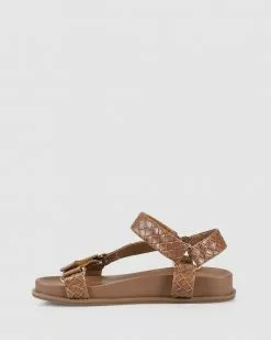 Verali Papaya Tan Embossed Weave -Sandals Sales Shop http3A2F2Fstatic.theiconic.com .au2Fp2Fverali 2489 7445531 3