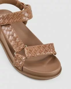 Verali Papaya Tan Embossed Weave -Sandals Sales Shop http3A2F2Fstatic.theiconic.com .au2Fp2Fverali 2492 7445531 4