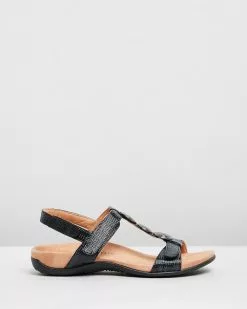 Vionic Farra Backstrap Sandals Woven Black