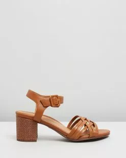 Vionic Peony Heeled Sandals Tan